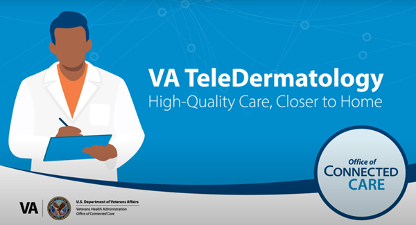 VA TeleDermatology video thumbnail. 