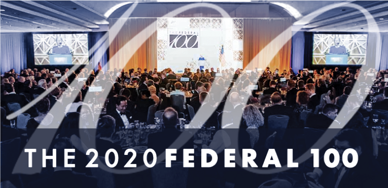The 2020 Federal 100 event graphic.