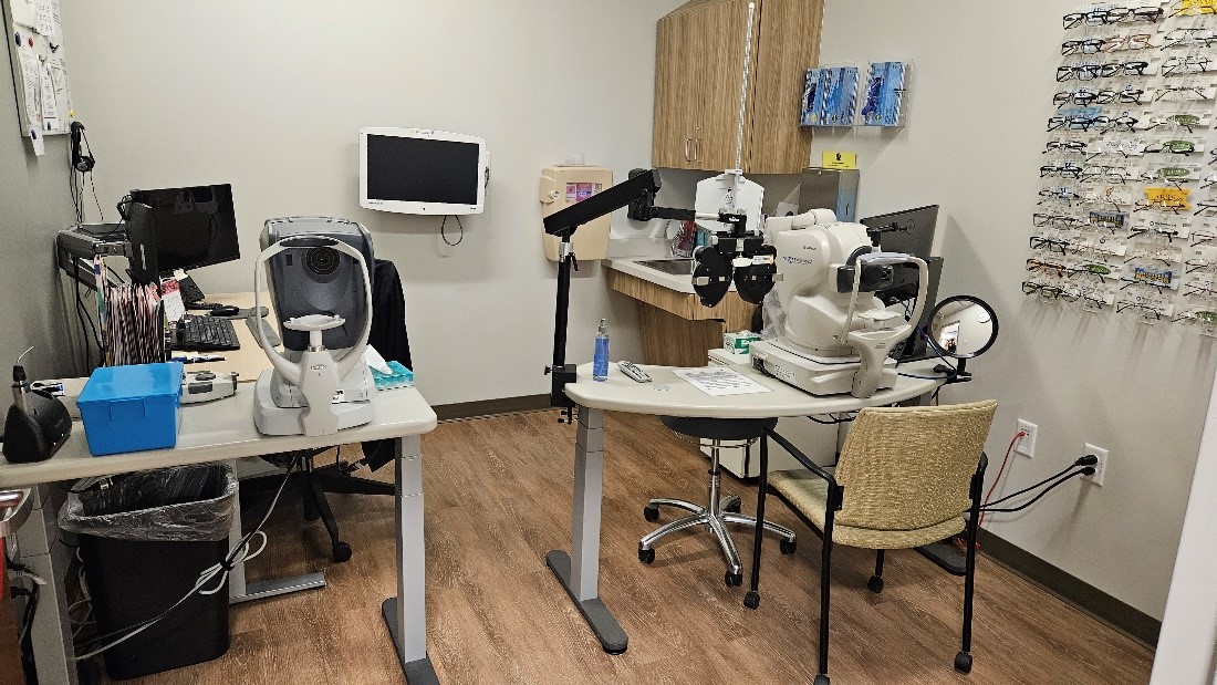 A technology-based Eye Care Services (TECS) room. 