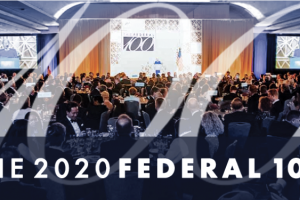 The 2020 Federal 100 event graphic.